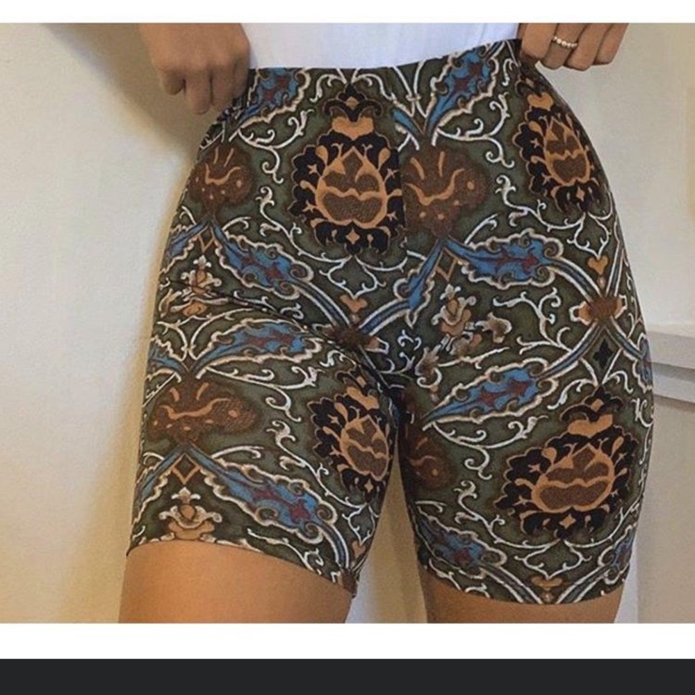 Printed Bike Shorts